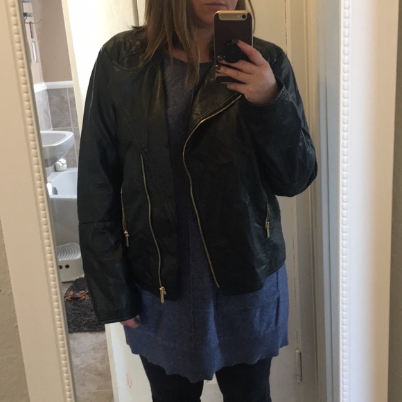 Lowest price!!Calvin Klein faux leather jacket - Picture 2 of 6